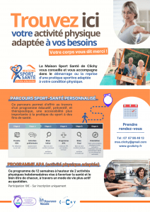 Affiche infos Maison Sport-Santé